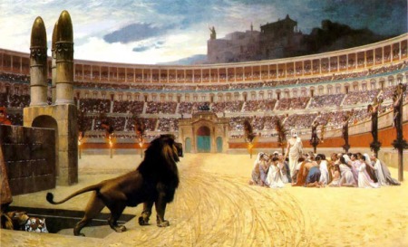 Coliseum w lions and Christians